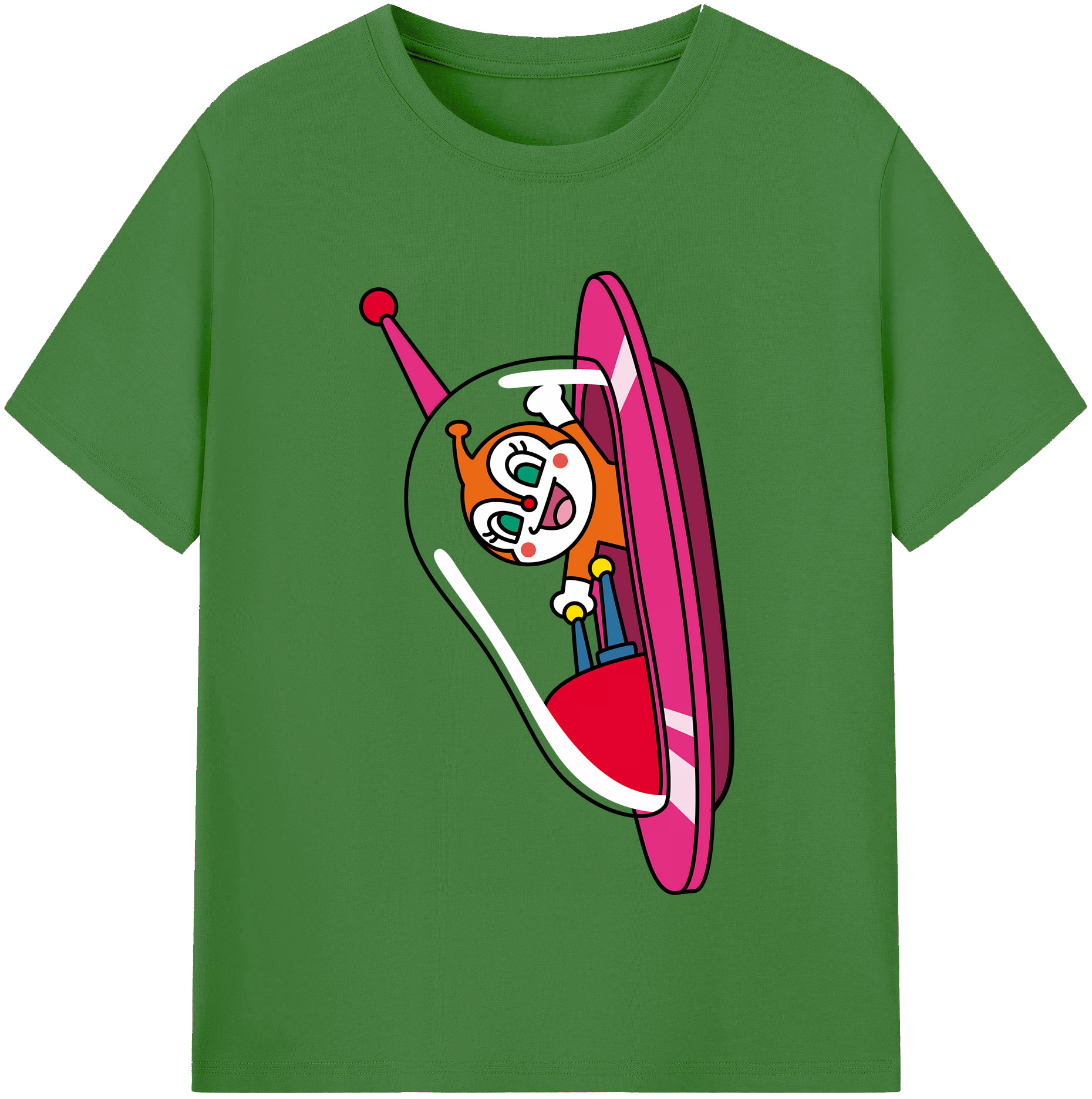 （画像用） アンパンマン Anpanman レディースカジュアルプリントTシャツ（綿100％）